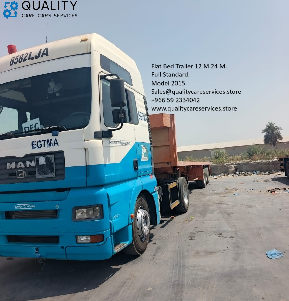 Flat Bed Trailer 12 Metter